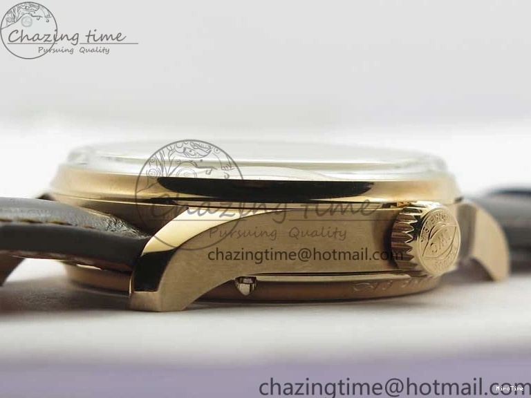 MIROTIME 0409 Compact Portugieser Perpetual Calendar IW503302 RG V9F 1:1 Best Edition White Dial on Brown Leather Strap A 7113